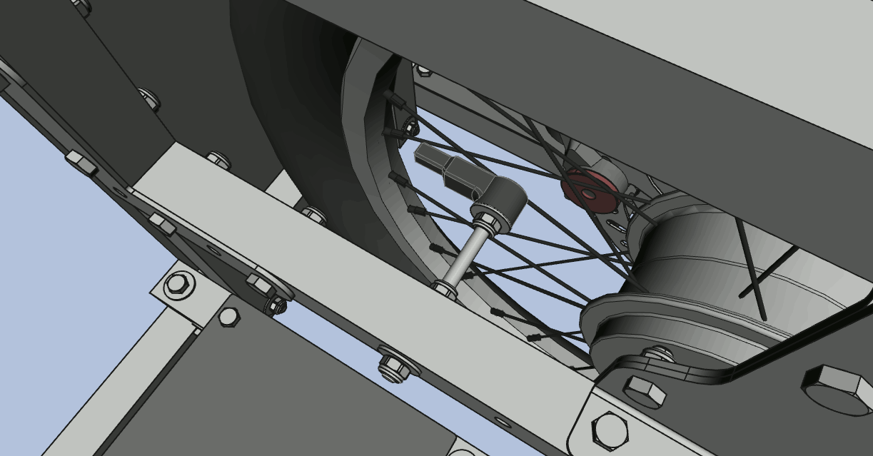 Fixation du capteur de vitesse